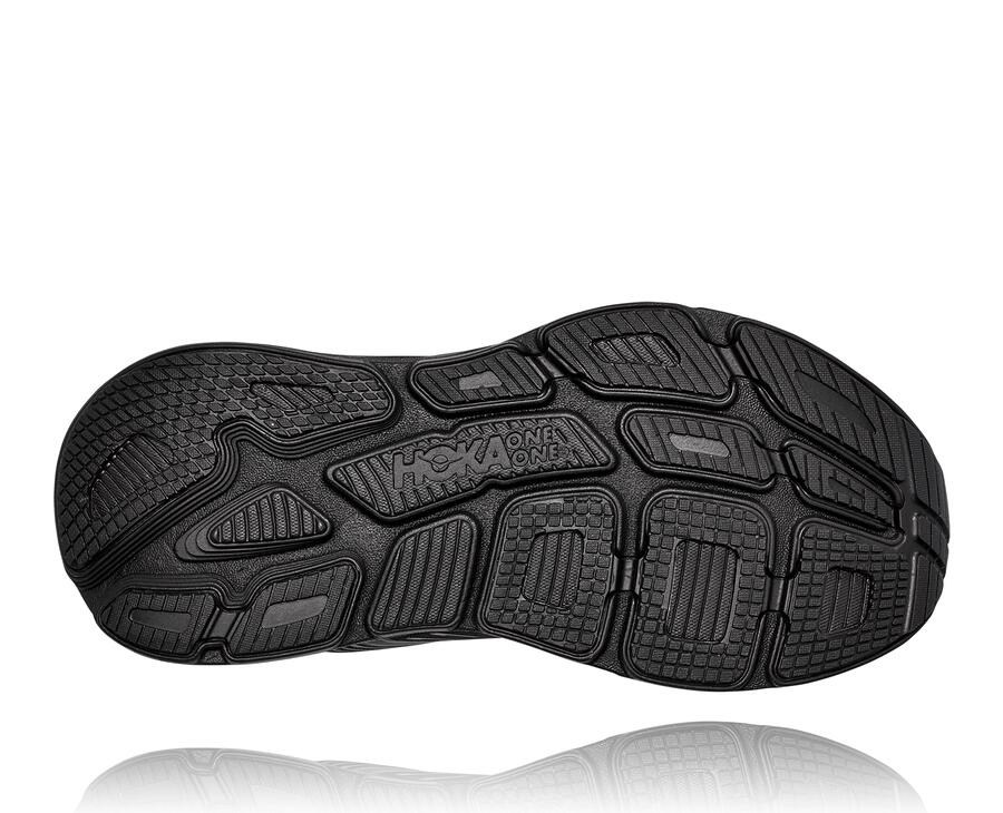 Hoka One One Womens Running Shoes - Bondi 7 - Black - CRIB68903